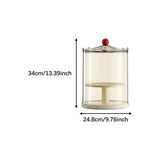 Maxbell Rotatable Showcase Figure Display Case for Action Dolls Charms Plush Figures