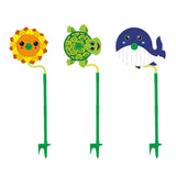 Maxbell Cartoon Water Sprinkler Funny Rotating for Kids for Garden Backyard Watering Sunflower