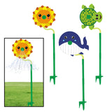 Maxbell Cartoon Water Sprinkler Funny Rotating for Kids for Garden Backyard Watering Sunflower
