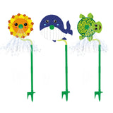 Maxbell Cartoon Water Sprinkler Funny Rotating for Kids for Garden Backyard Watering Sunflower