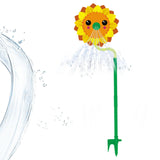 Maxbell Cartoon Water Sprinkler Funny Rotating for Kids for Garden Backyard Watering Sunflower