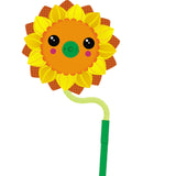 Maxbell Cartoon Water Sprinkler Funny Rotating for Kids for Garden Backyard Watering Sunflower