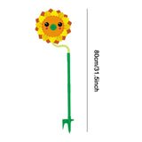 Maxbell Cartoon Water Sprinkler Funny Rotating for Kids for Garden Backyard Watering Sunflower
