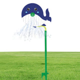 Maxbell Cartoon Water Sprinkler Funny Rotating for Kids for Garden Backyard Watering Dolphin