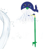 Maxbell Cartoon Water Sprinkler Funny Rotating for Kids for Garden Backyard Watering Dolphin