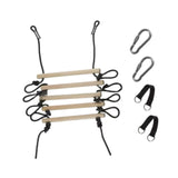 Maxbell Kids Climbing Ladder 5 Sections Hanging Rope Ladder for Squares Child Indoor