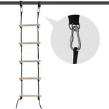 Maxbell Kids Climbing Ladder 5 Sections Hanging Rope Ladder for Squares Child Indoor