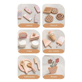 Maxbell Wooden Tea Party Set Wooden Toys Kitchen Playset Pretend Play Girls Children
