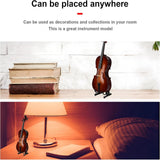 Maxbell Miniature Cello with Stand Wooden Housewarming Gift for Music Room Home Desk 18cm