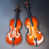 Maxbell Miniature Cello with Stand Wooden Housewarming Gift for Music Room Home Desk 20cm