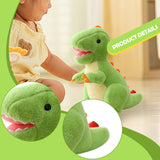 Maxbell Cartoon Dinosaur Stuffed Animal Plush Toy Green Soft Adorable Gifts for Kids