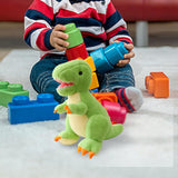 Maxbell Cartoon Dinosaur Stuffed Animal Plush Toy Green Soft Adorable Gifts for Kids