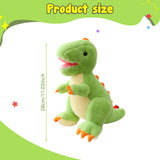 Maxbell Cartoon Dinosaur Stuffed Animal Plush Toy Green Soft Adorable Gifts for Kids