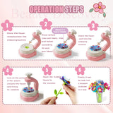 Maxbell DIY Fabric Flower Bouquet Kit Learning Toys for Preschool 4 5 6 7 8 Year Old