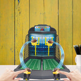 Maxbell Desktop Arcade Rugby Game Shooting Game Home Target Toss Game Mini Rugby Toy