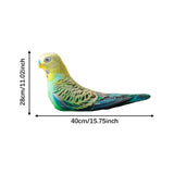 Maxbell Simulation 3D Animal Plush Toy Unique Plush Doll Pillow for Children Gifts Parrot