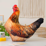 Maxbell Simulation 3D Animal Plush Toy Unique Plush Doll Pillow for Children Gifts Hen