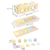 Maxbell Shape Sorting Stacking Toy Flexible Kids Early Educational Toy for Preschool