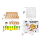 Maxbell Educational Toy for Kids 3 4 5 Year Old Home Portable Number Counting Blocks