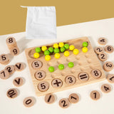 Maxbell Educational Toy for Kids 3 4 5 Year Old Home Portable Number Counting Blocks