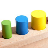 Maxbell Cylinder Kids Sensory Wood Toys Sensory Play Cylinder Educational Toys