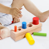 Maxbell Cylinder Kids Sensory Wood Toys Sensory Play Cylinder Educational Toys