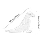 Maxbell Plush Bird Stuffed Toy Stuffed Animal Toy Small Bird for 19.69inchx10.24inch Yellow Green Blue