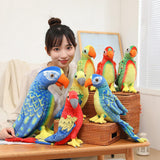 Maxbell Plush Bird Stuffed Toy Stuffed Animal Toy Small Bird for 19.69inchx10.24inch Yellow Green Blue