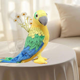 Maxbell Plush Bird Stuffed Toy Stuffed Animal Toy Small Bird for 19.69inchx10.24inch Yellow Green Blue
