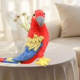 Maxbell Plush Bird Stuffed Toy Stuffed Animal Toy Small Bird for 19.69inchx10.24inch Red Blue Yellow