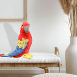 Maxbell Plush Bird Stuffed Toy Stuffed Animal Toy Small Bird for 19.69inchx10.24inch Red Blue Yellow