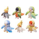 Maxbell Parrot Hand Puppet 20cm Stuffed Animal for Telling Story Preschool Role Play Yellow and Gray