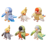 Maxbell Parrot Hand Puppet 20cm Stuffed Animal for Telling Story Preschool Role Play Yellow and Gray