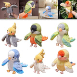 Maxbell Parrot Hand Puppet 20cm Stuffed Animal for Telling Story Preschool Role Play Yellow and Gray