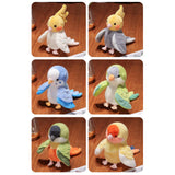 Maxbell Parrot Hand Puppet 20cm Stuffed Animal for Telling Story Preschool Role Play Yellow and Gray