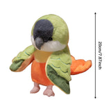 Maxbell Parrot Hand Puppet 20cm Stuffed Animal for Telling Story Preschool Role Play Green and Orange