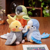 Maxbell Parrot Hand Puppet 20cm Stuffed Animal for Telling Story Preschool Role Play Green and Orange