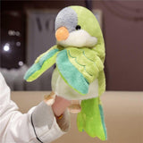 Maxbell Parrot Hand Puppet 20cm Stuffed Animal for Telling Story Preschool Role Play Green