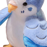 Maxbell Parrot Hand Puppet 20cm Stuffed Animal for Telling Story Preschool Role Play Blue