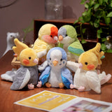 Maxbell Parrot Hand Puppet 20cm Stuffed Animal for Telling Story Preschool Role Play Blue