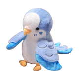 Maxbell Parrot Hand Puppet 20cm Stuffed Animal for Telling Story Preschool Role Play Blue