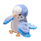 Maxbell Parrot Hand Puppet 20cm Stuffed Animal for Telling Story Preschool Role Play Blue