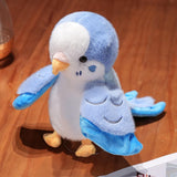 Maxbell Parrot Hand Puppet 20cm Stuffed Animal for Telling Story Preschool Role Play Blue