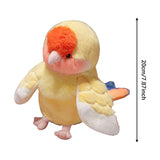 Maxbell Parrot Hand Puppet 20cm Stuffed Animal for Telling Story Preschool Role Play Yellow
