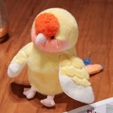 Maxbell Parrot Hand Puppet 20cm Stuffed Animal for Telling Story Preschool Role Play Yellow