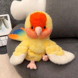 Maxbell Parrot Hand Puppet 20cm Stuffed Animal for Telling Story Preschool Role Play Yellow