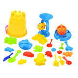 Maxbell 25Pcs Beach Sand Toys Sand Bucket and Shovels Set for Garden Travel Birthday