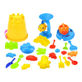 Maxbell 25Pcs Beach Sand Toys Sand Bucket and Shovels Set for Garden Travel Birthday