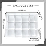 Maxbell Miniature Clear Acrylic Display Case Container Tabletop Portable Storage Box