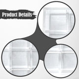 Maxbell Miniature Clear Acrylic Display Case Container Tabletop Portable Storage Box
